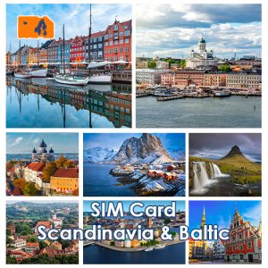 Data SIM Card Scandinavia & Baltic - 50GB